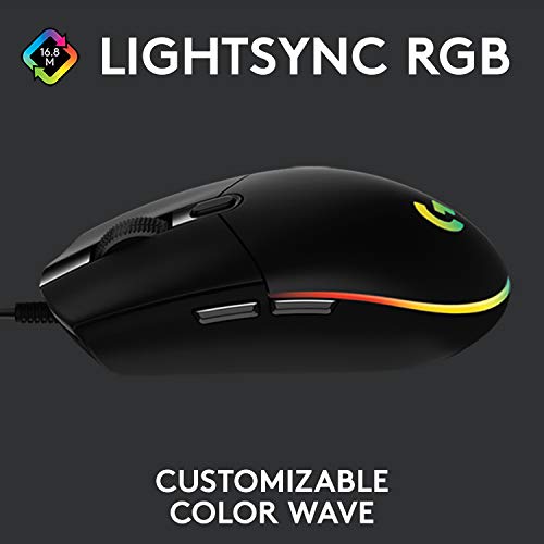 Logitech G203 RGB - Mouse cableado para videojuegos