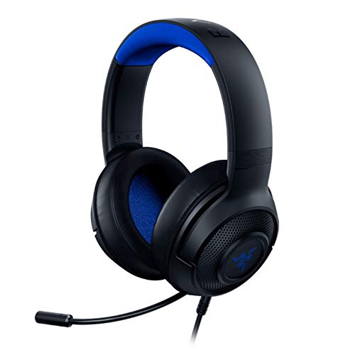 Razer - Audífonos Kraken X Lite - ultra ligeros para videojuegos, Clásico Negro/Azul talla única