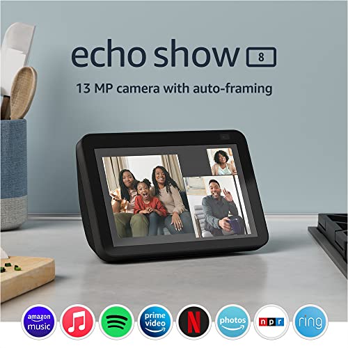 Pantalla HD inteligente con Alexa y cámara de 13 MP - Echo Show 8 (2da generación)