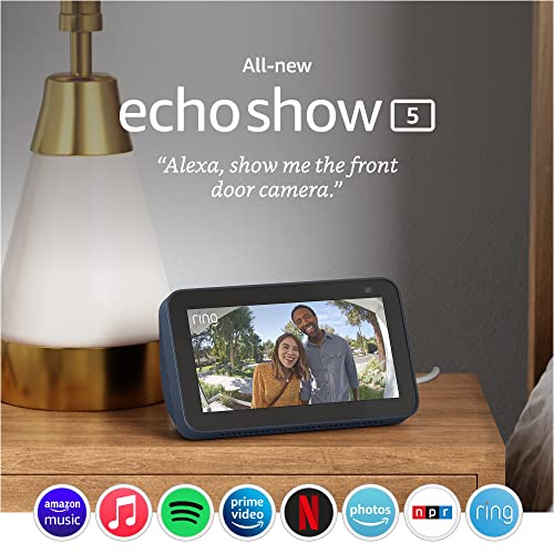 Pantalla inteligente HD Alexa y cámara de 2 MP - Echo Show 5  (2da generación, edición 2021)