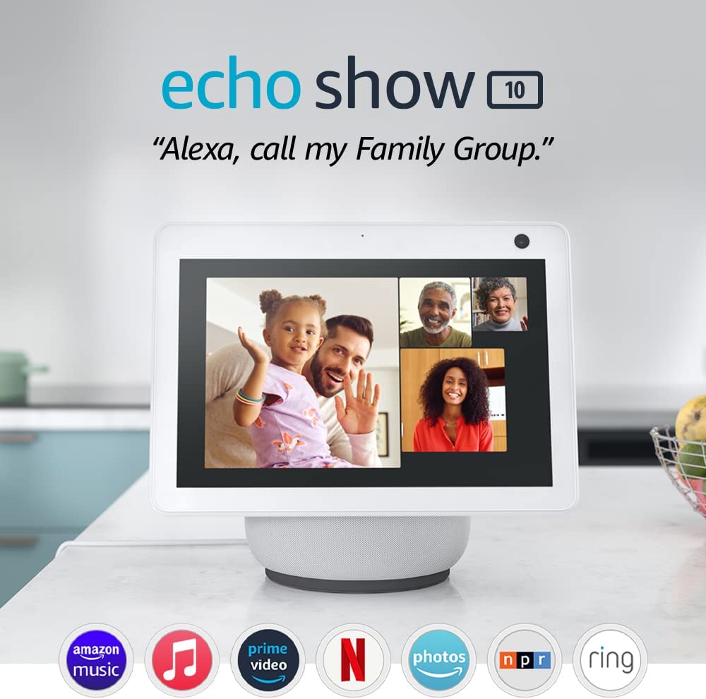 Pantalla inteligente HD con movimiento y Alexa - Echo Show 10 (3ª generación)