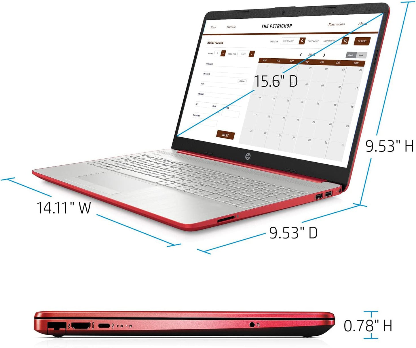 Laptop HP Pavilion HD de 15.6 pulgadas, procesador Intel Quad-Core Pentium, 16 GB de RAM, 1 TB SSD