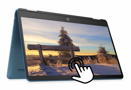 HP Laptop Insignia Chromebook de 14 pulgadas HD 2 en 1 con pantalla táctil, Intel Celeron N4120 (hasta 2.6 GHz), 4 GB de RAM, 64 GB eMMC