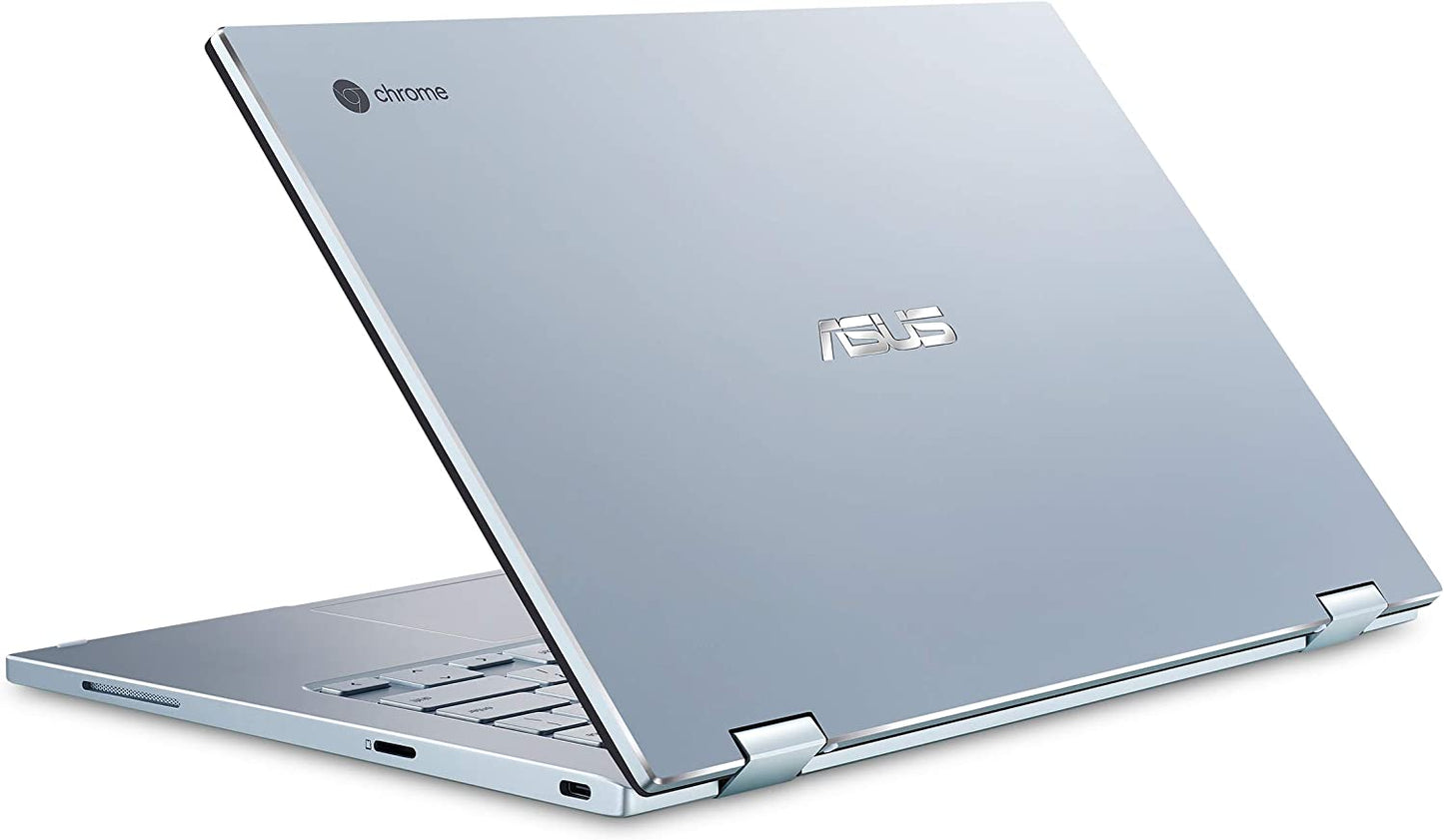ASUS Chromebook Flip C433 - Laptop 2 en 1, pantalla táctil FHD NanoEdge de 14 pulgadas, procesador Intel Core m3-8100Y, 8 GB de RAM, 64 GB de almacenamiento eMMC