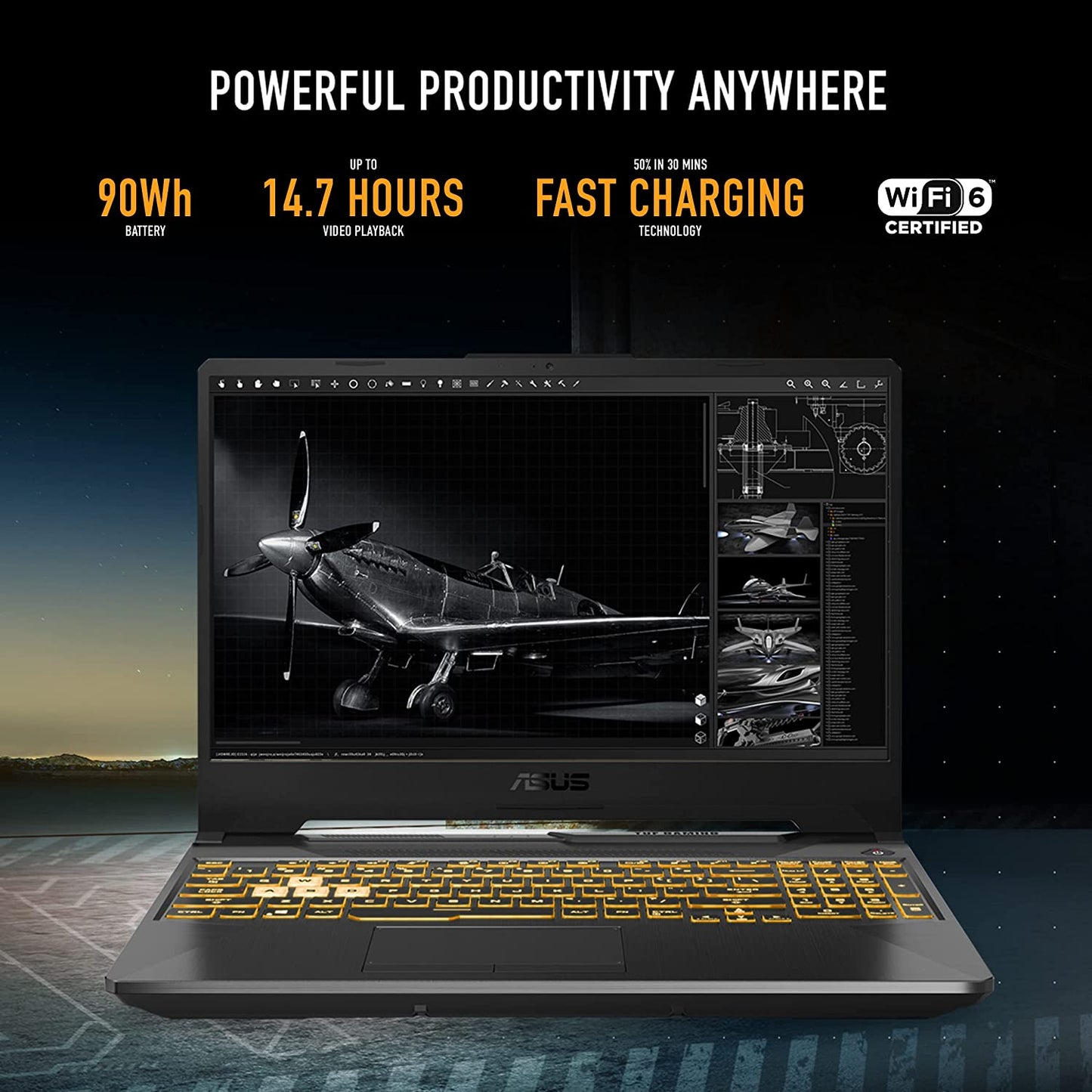 ASUS TUF F15 - Laptop para juegos, pantalla IPS FHD de 15.6 pulgadas, procesador Intel Core i5-10300H, GeForce GTX 1650, 8GB DDR4 RAM, 512GB PCIe SSD