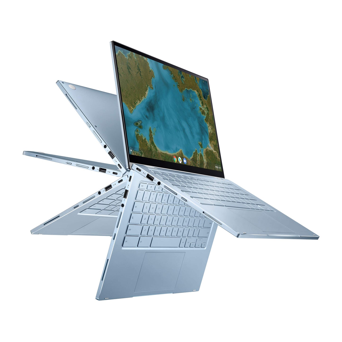 ASUS Chromebook Flip C433 - Laptop 2 en 1, pantalla táctil FHD NanoEdge de 14 pulgadas, procesador Intel Core m3-8100Y, 8 GB de RAM, 64 GB de almacenamiento eMMC